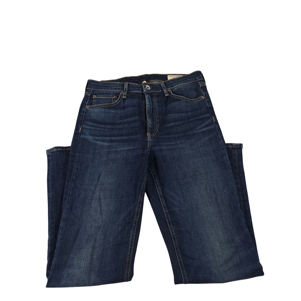 Rag & Bone Nina High-Rise Ankle Flare Jeans Carla Wash WDD19H2649K5CA Size 28